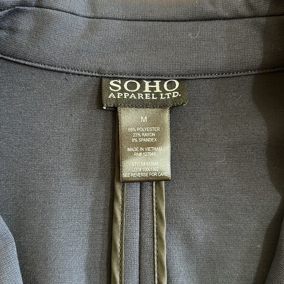 SOHO Apparel Ltd. Navy Blue Blazer - Picture 7 of 7